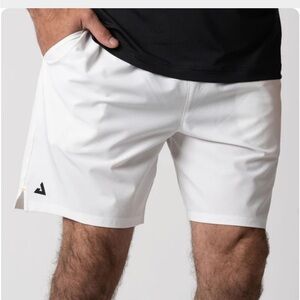 Joola Men’s Woven 7” White Athletic Shorts